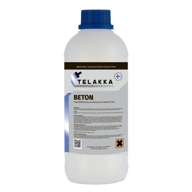 Гидрофобизатор для бетона, пропитка для глубокого проникновения TELAKKA GIDROFOB BETON 1л