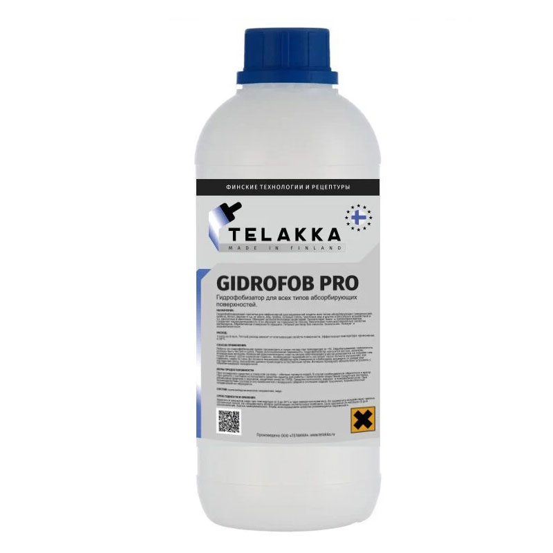 Гидрофобизатор для кирпича, для камня, пропитка для дерева TELAKKA GIDROFOB PRO 1л