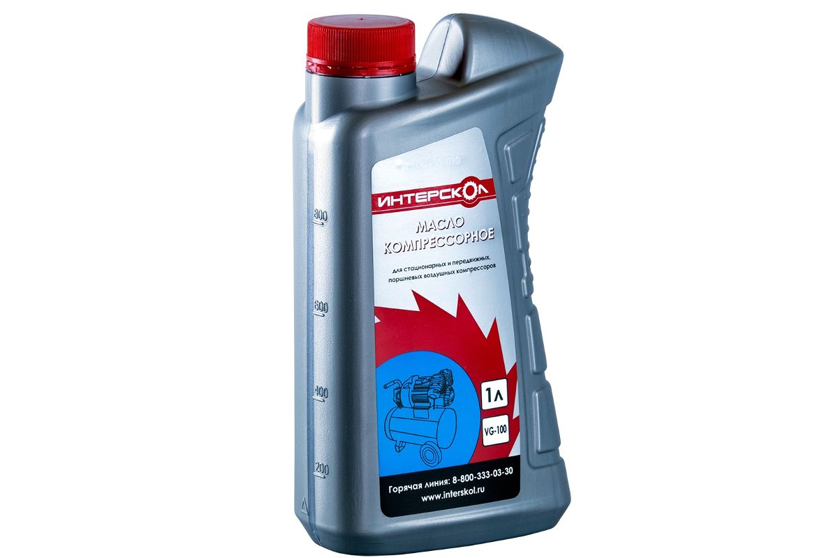 Масло для воздушных компрессоров 1л, минеральное, 2600 010, Интерскол