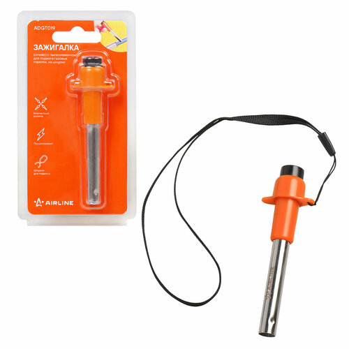 Зажигалка (огниво) с пьезоэлементом для поджога газовых горелок, на шнурке ADGT019 AIRLINE