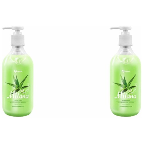 Grass Крем-мыло Milana Алоэ вера, 0,5 л, 2 шт