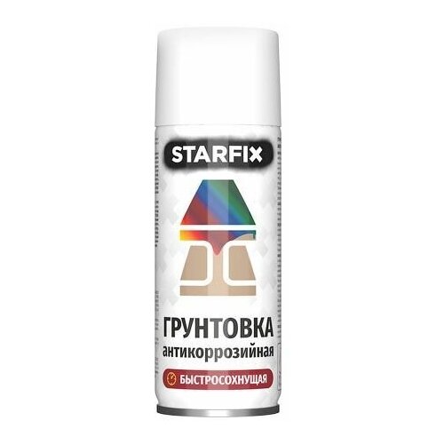 Грунтовка антикоррозийная белый STARFIX 520мл (9003) (Сигнальный белый) (SM-38633-1)