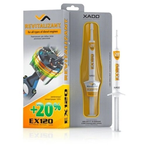 Присадка Для Дизельного Двигателя Xado Revitalizant Ex120, Шприц 8 Мл Хадо арт. XA 10034