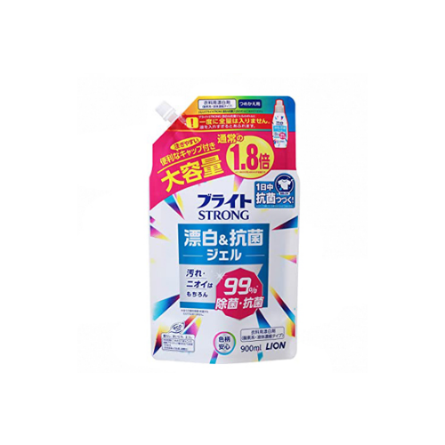 Отбеливатель LION Bright Strong жидкий для стойких загрязнений, сменный блок (900 мл)