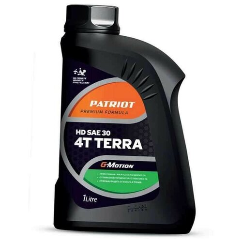 Масло моторное 4Т Patriot G-Motion HD ТERRA SAE 30 минеральное 1 л