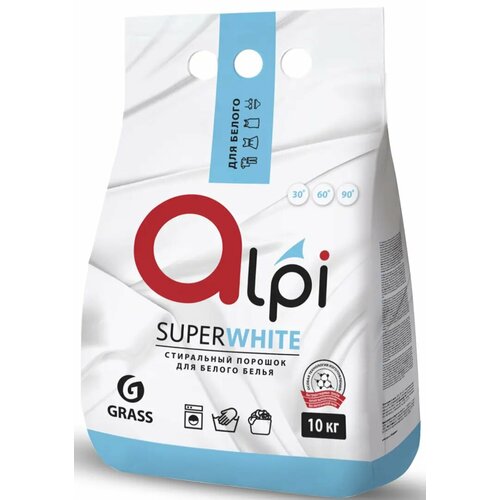 Стиральный порошок для белого белья Grass Alpi, 10 кг