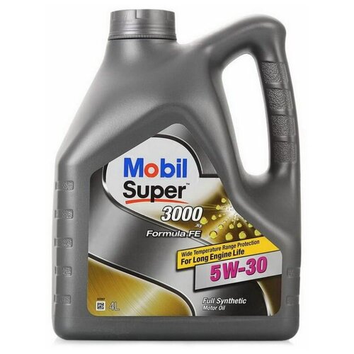 152056 MOBIL SUPER 3000 X1 FE синтетическое моторное масло 5W-30 4л. API SL,CF,ACEA A5/B5, Ford WSS-M2C 913-C, Fo