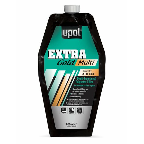 Шпатлевка мультифункциональная легкошлифуемая EXTRA GOLD, пакет 880 мл.