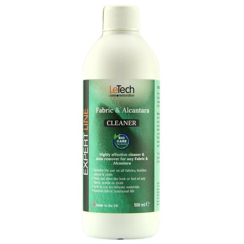 Средство для чистки ткани, текстиля, сидений, диванов и алькантары LeTech Fabric & Alcantara Cleaner,500мл