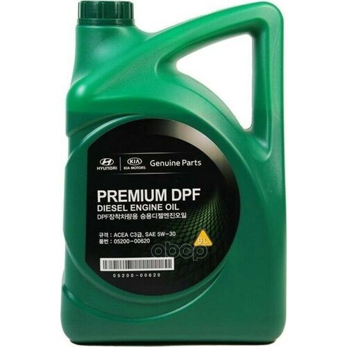 Hyundai-KIA Масло Моторное Hyundai/Kia 5w30 Premium Dpf Diesel Синт. 6л Арт.05200-00620