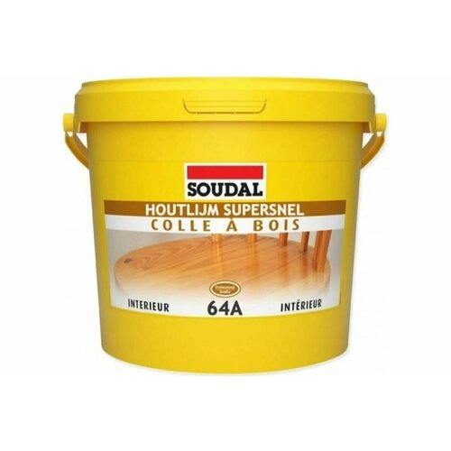 Быстросохнущий клей ПВА для дерева Soudal 64А D2, 5кг Соудал