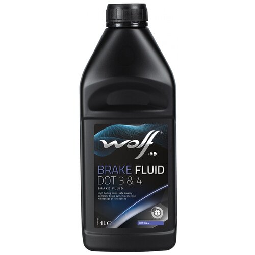 Тормозная жидкость Wolf DOT 3&4, 1