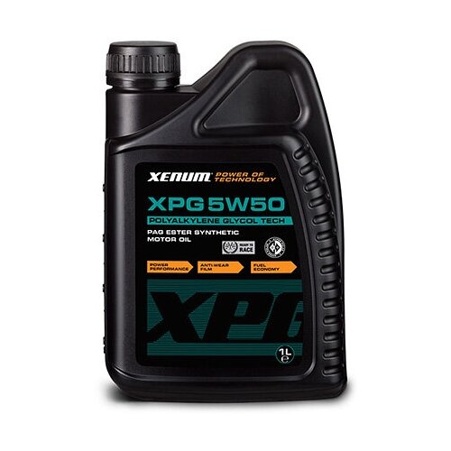 Полиалкиленгликолевое моторное масло (ПАГ) с добавлением эстеров Xenum XPG 5W50 (1 л)