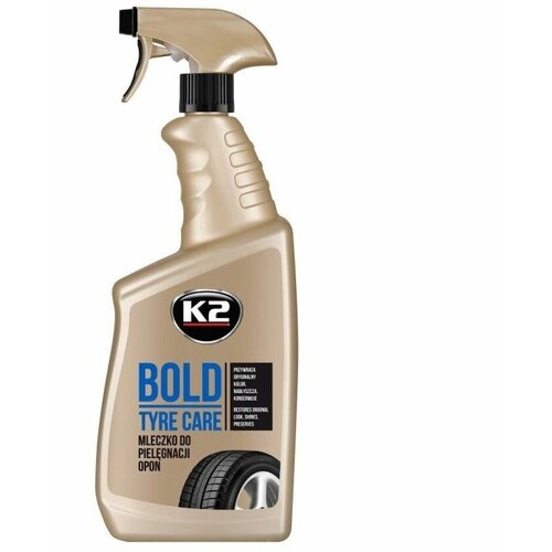 Чернитель шин, резины и пластика автомобиля K2 BOLD 700 мл