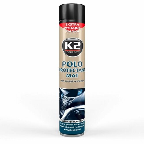 Полироль пластика K2 Polo Protectant Mat (мужской парфюм) 750 мл.