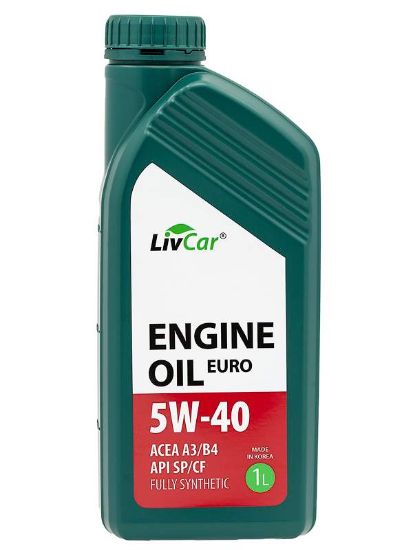 Масло моторное LivCar engine oil EURO 5W40 ACEA A3/B4 API SP (1л) 1шт