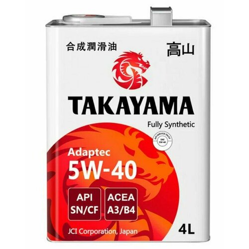 Масло моторное Takayama Adaptec 5W-40 A3/B4 SN/CF синтетическое 4л