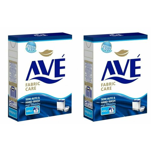 AVE Стиральный порошок для Ручной стирки, 450гр, 2 шт