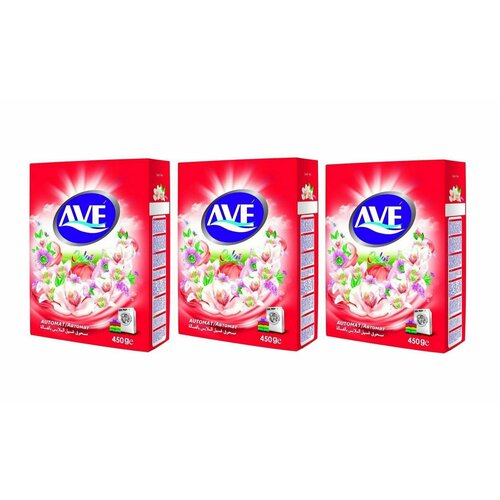 AVE Стиральный порошок Автомат, для цветных вещей. 450 гр, 3 штуки