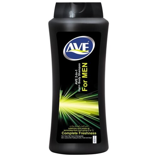 Шампунь-гель для душа 2 В 1 мужской совершенная свежесть AVE 400МЛ (12)