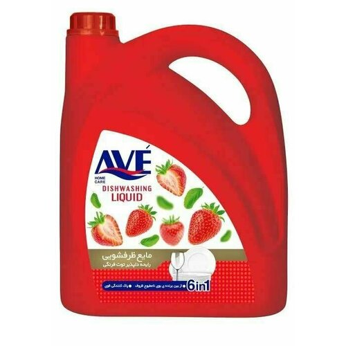 AVE, Средство для мытья посуды, клубника, 3750 мл
