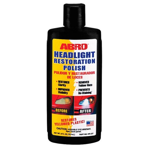 ABRO Полироль-восстановитель фар автомобиля HR-237, 0.24 л