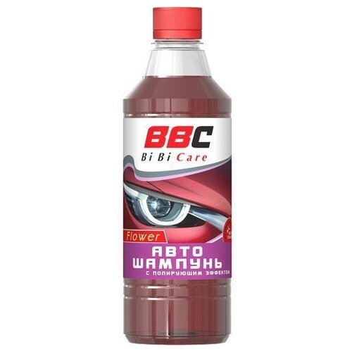 BiBiCare Автошампунь для ручной мойки Flower с полирующим эффектом 0.55 л 0.54 кг