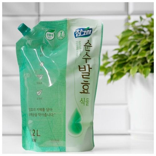 CJ Lion Средство для мытья посуды CJ Lion Chamgreen Pure Fermentation, растительные ферменты, 1.2 л