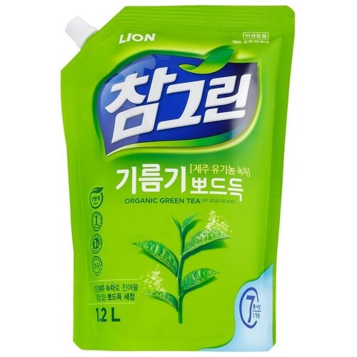 CJ Lion Средство для мытья посуды CJ Lion Chamgreen "Зелёный чай", 1.2 л