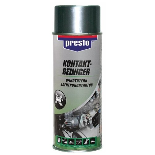 PRESTO Очиститель электроконтактов PRESTO, 400 мл, аэрозоль