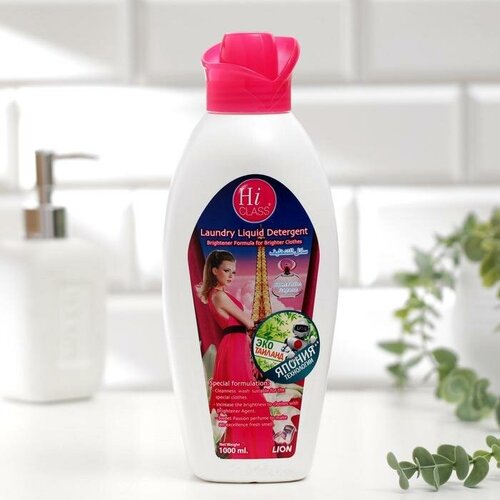 LION Жидкое средство для стирки Lion Hi Class «Сладкая страсть», гель, универсальное, 1 л