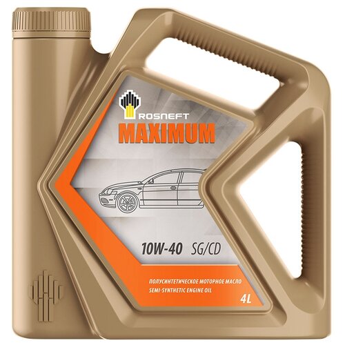 Масло РосНефть 10W-40"Maximum", Sg/сd, п/синтетическое, 5 л .
