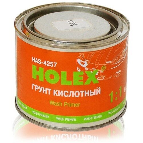 Грунт Holex Wash Primer 1:1, кислотный, без отвердителя, 0,5 л 9150427 .