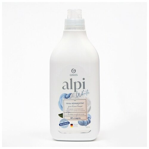 Концентрированное жидкое средство для стирки, Alpi white gel 1,8л Grass 9228578 .