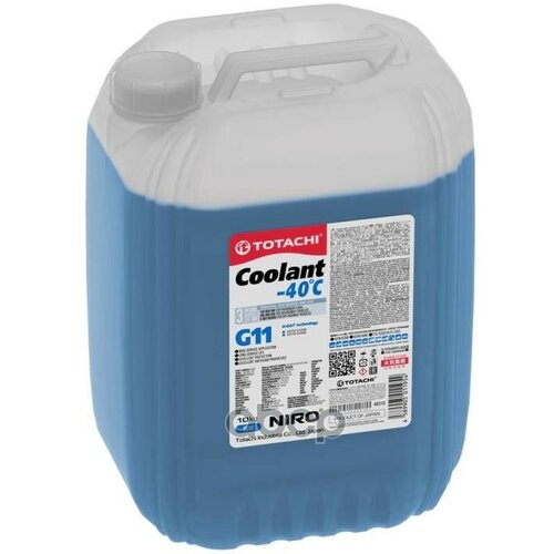 Антифриз, Готовый Раствор Niro Coolant G11 -40°C Синий 10Кг TOTACHI арт. 46310