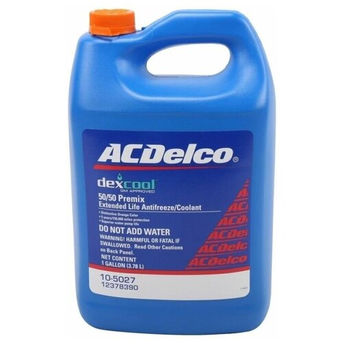 Антифриз ACDelco COOLANT DEX-COOL 50/50 PREMIX 3,78L