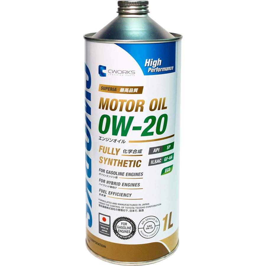 Масло моторное CWORKS Superia Oil 0W-20 1Л 0W-20 1л