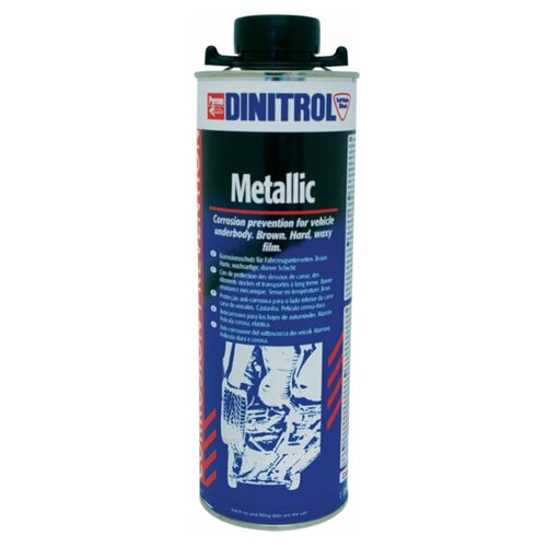 Антикор для днища металлизированый DINITROL 0.5л, основа-синтетические воски Metallic/75