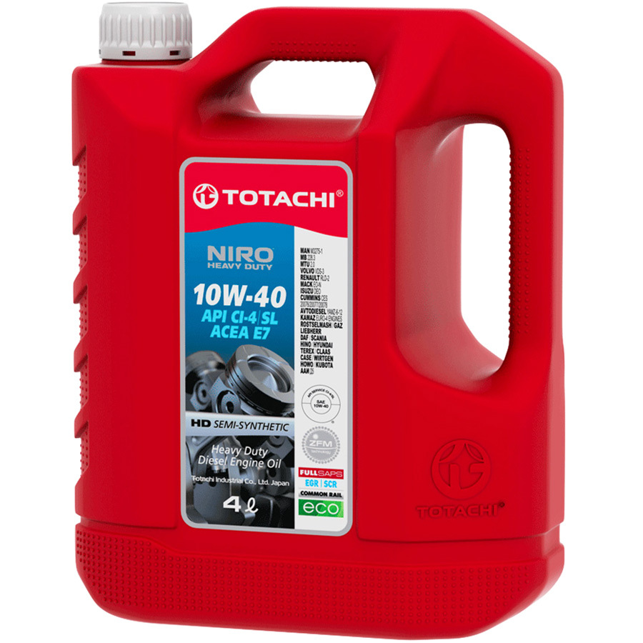 Масло моторное Totachi Niro HD SEMI-SYNTHETIC CI-4/SL 10W-40 4л
