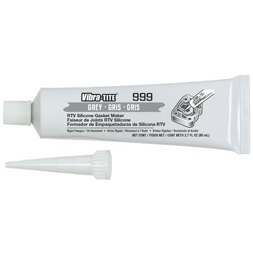Маслостойкий силиконовый герметик для фланцев Vibra-Tite серый 999 80 мл 99980
