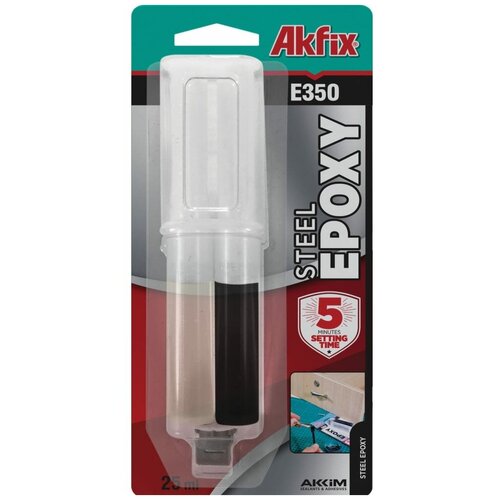 Akfix Эпоксидный клей для металла E350, 25 мл. AKU137