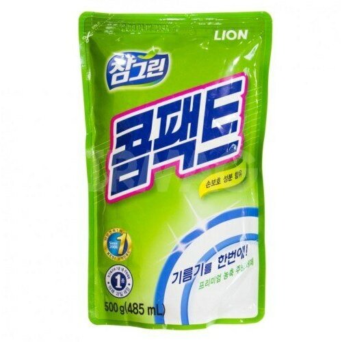 Средство для мытья посуды Chamgreen Зеленый чай Запасной блок 485 мл Lion