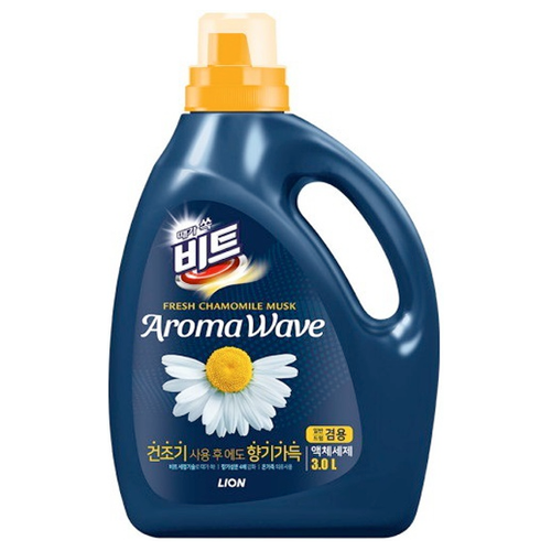 Гель для стирки концентрированный универсальный Lion Aroma Wave Fresh Chamomile Musk свежая ромашка 3000 мл