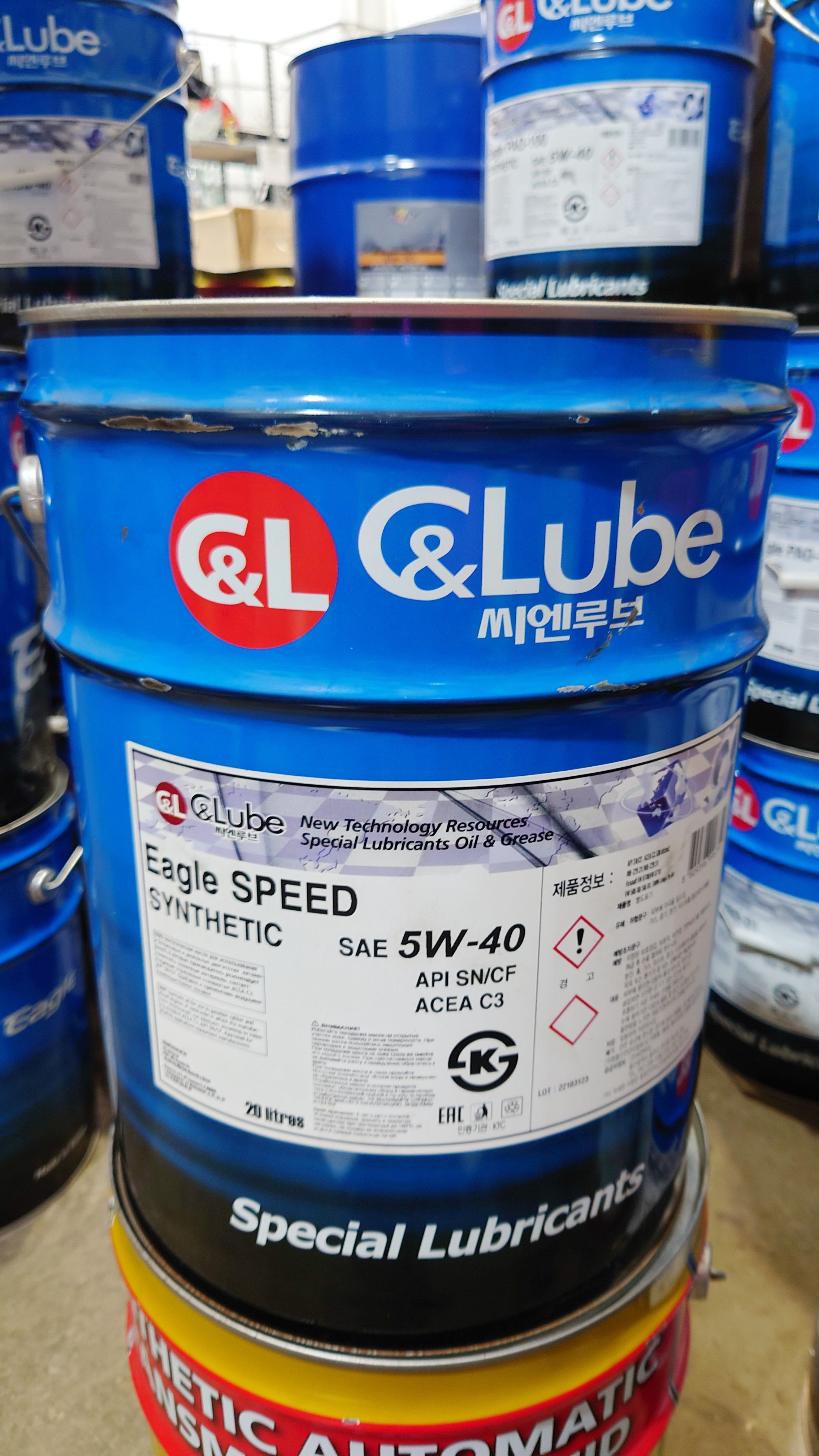 Масло моторное EAGLE SPEED SYNTHETIC 5W40 API SN/SM/CF, C3 20L