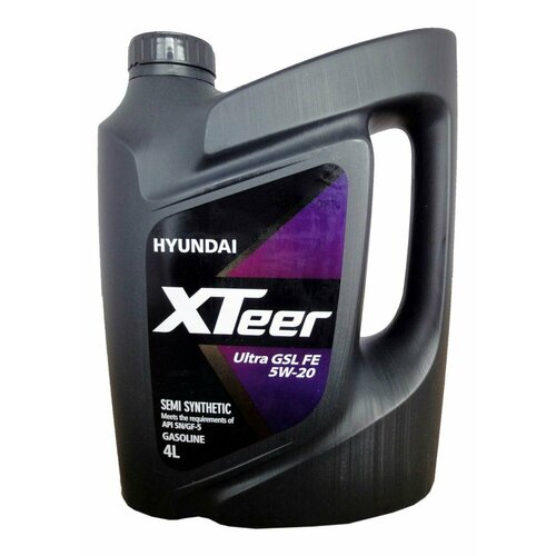 HYUNDAI-KIA 1041001 Масло моторное HYUNDAI XTeer Gasoline Ultra Efficiency 5W20_SN_4L