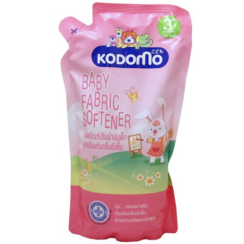 Кондиционер для белья Kodomo Baby Fabric Softener для детских вещей / сменная упаковка / 600 мл