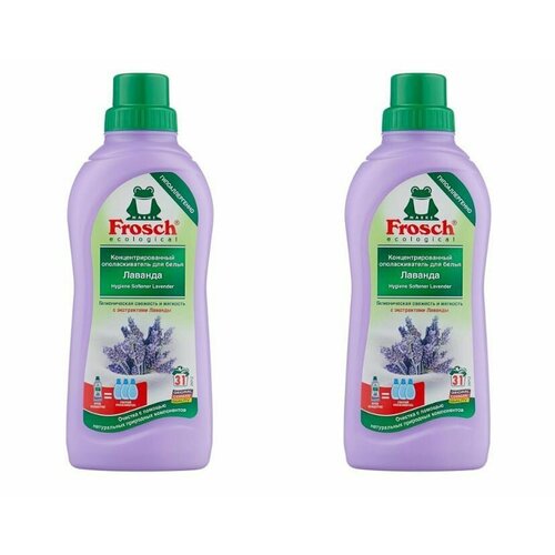 Frosch Концентрированный ополаскиватель для белья, Лаванда, 750 мл, 2 шт