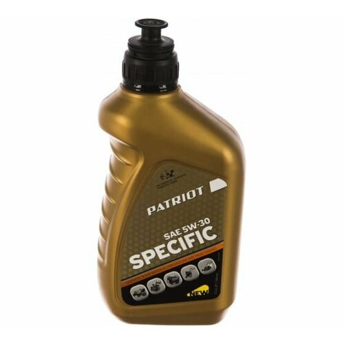 Масло всесезонное полусинтетическое SPECIFIC HIGH-TECH 5W-30 (0.946 л) для 4-х тактных двигателей Patriot
