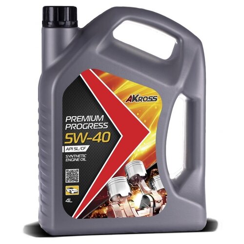 AKross Масло моторное синт Premium Progress 5W-40 Sl/cf 1 л Aks0012mof .