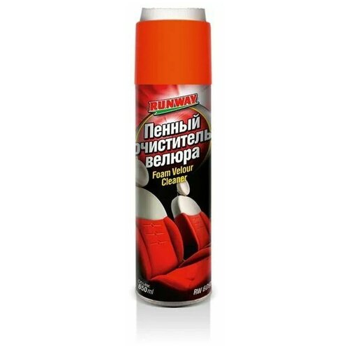 RUNWAY RW6091 Пенный очиститель велюра RUNWAY 650 мл аэрозоль RW6091